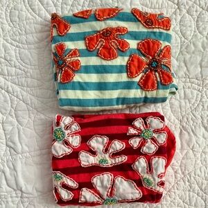 Two beautiful appliquéd Synergy Organic tank tops